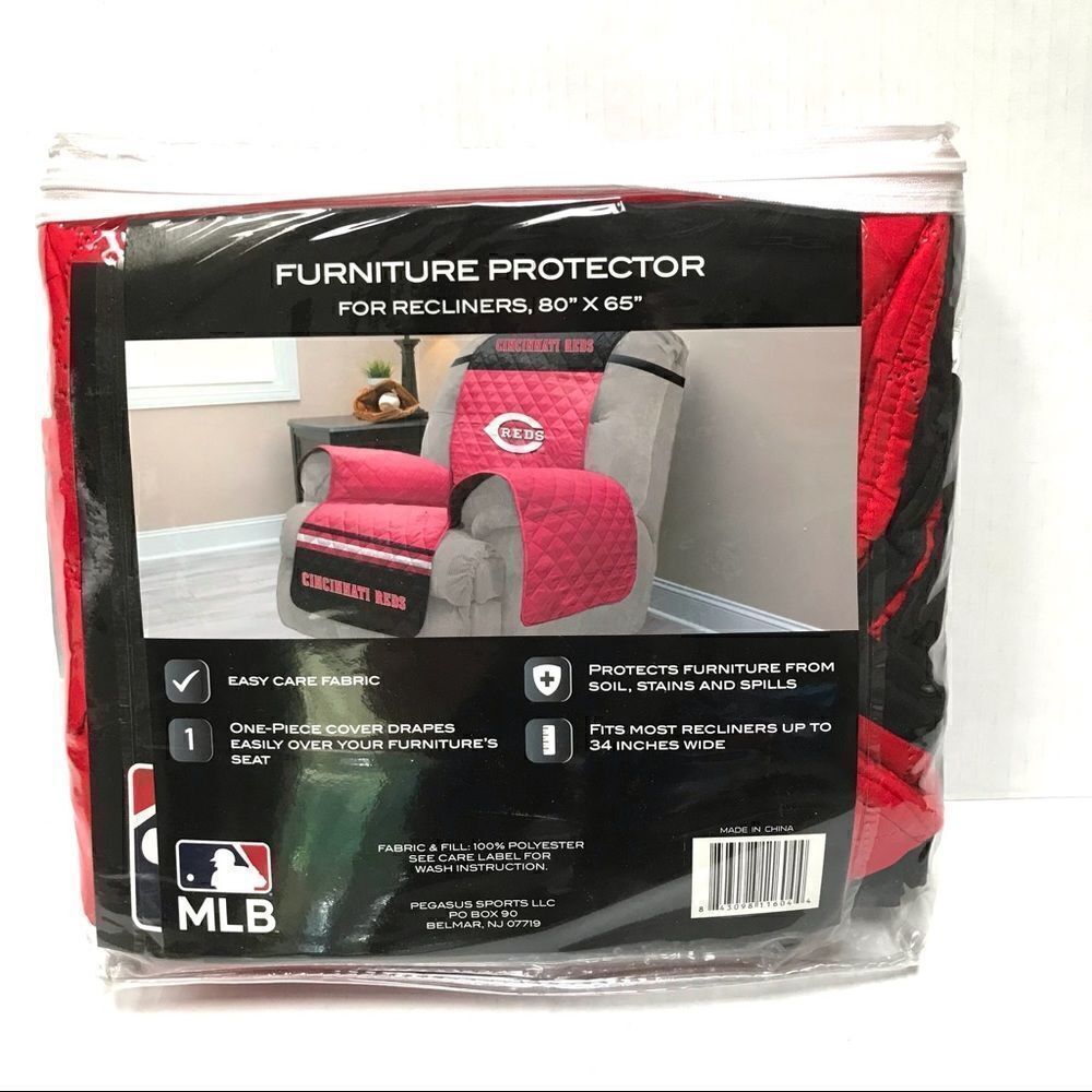 NIP‎ Pegasus Sports MLB Cincinnati Reds recliner protector 80 x 64